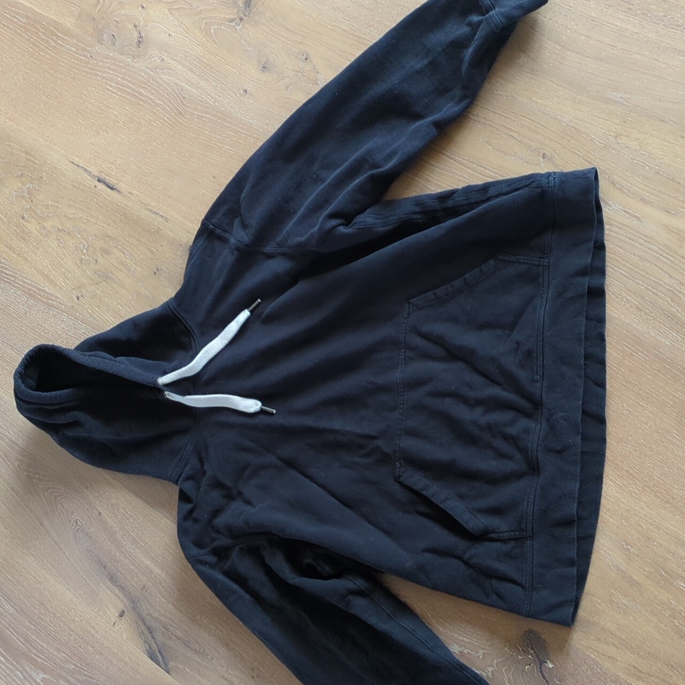 Buck Mason mens size XXL black hooded sweatshirt